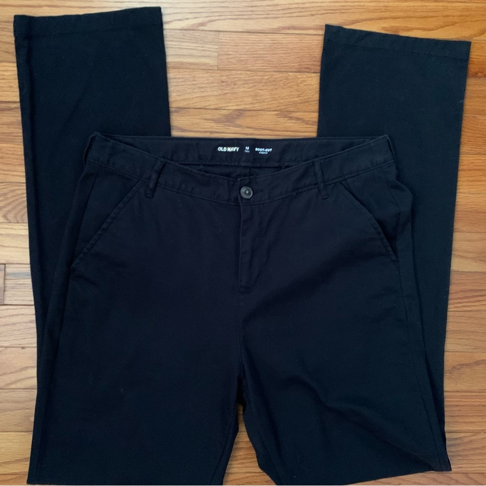12T Tall, Black Dress Pants Bootcut